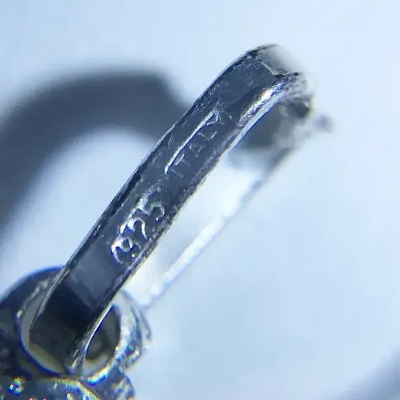 Vintage Italy 925 Sterling Silver Cross Necklace Pendant Pebbled Textured Star - Picture 2 of 9